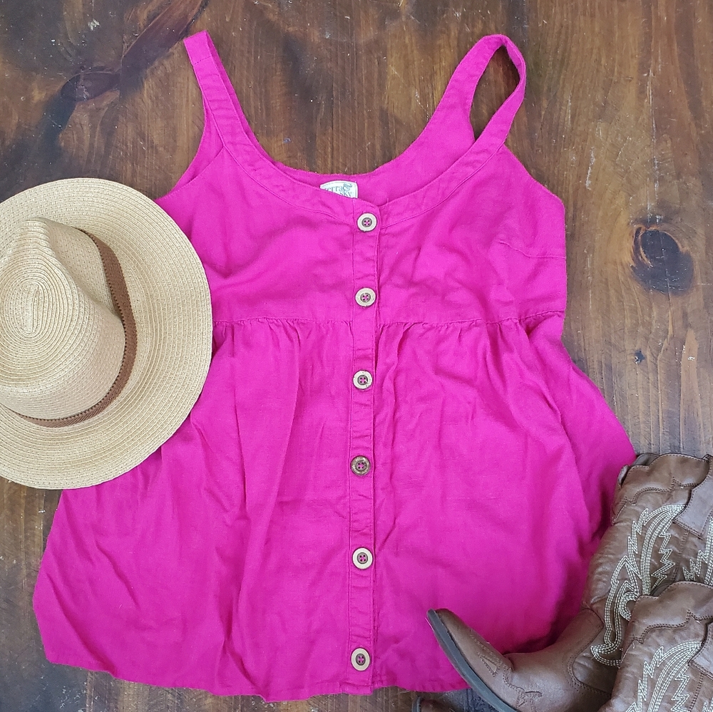 Terra & Sky Magenta Flowy Tank